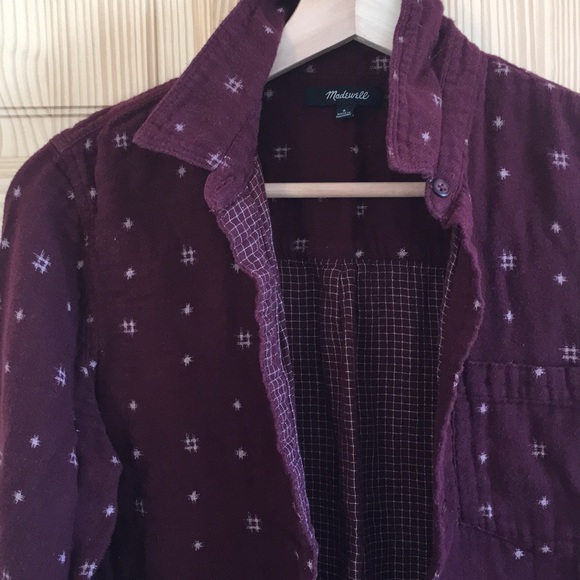 Madewell flannel button down size S - Picture 2 of 5
